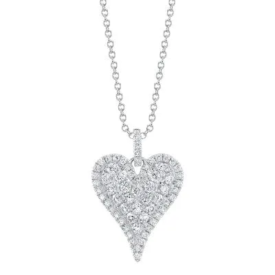 1.31CT DIAMOND HEART NECKLACE SHY CREATIONS Necklaces