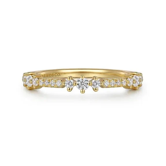 14K Yellow Gold Diamond Ladies Ring GABRIEL CO. Rings