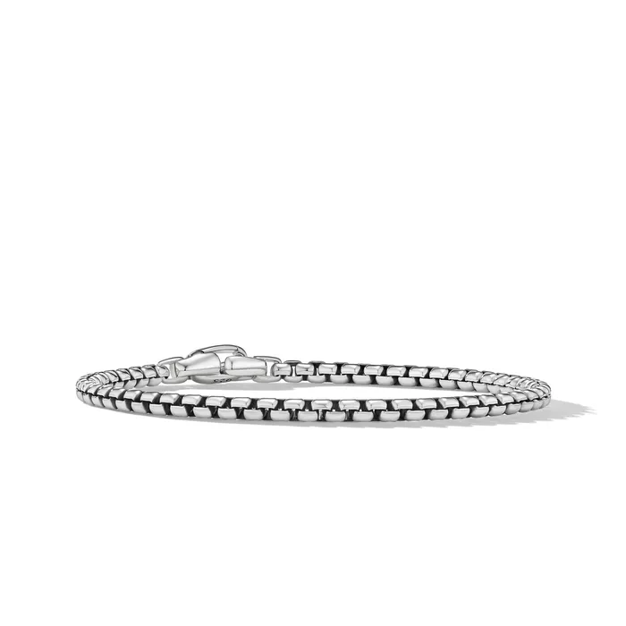 Box Chain Bracelet in Sterling Silver 4mm David Yurman Bracelets