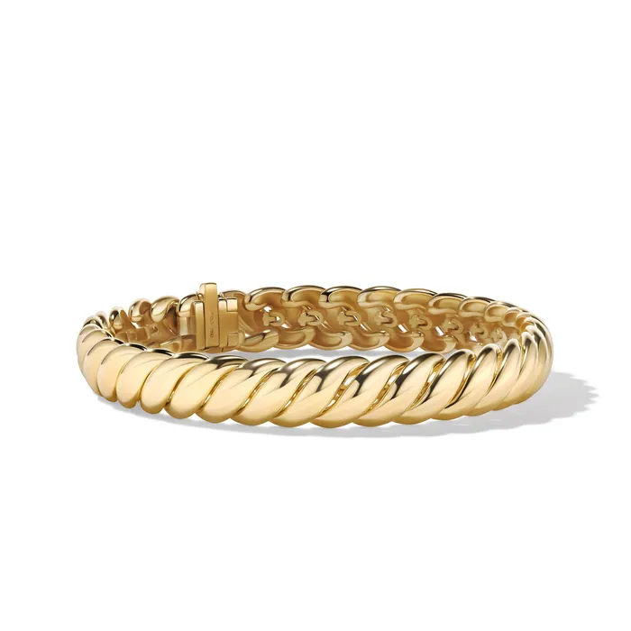 Bracelets David Yurman Sculpted Cable Bracelet in 18K Yellow Gold 8.5mm