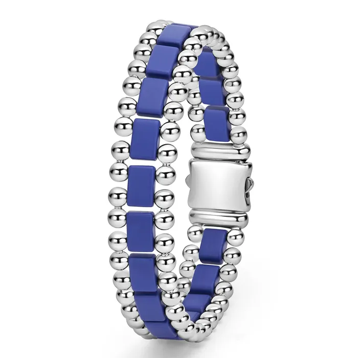 Bracelets | LAGOS Anthem Matte Ultramarine Ceramic Link Bracelet