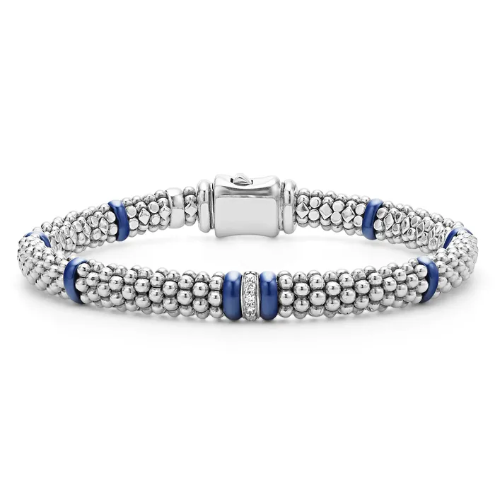 Bracelets LAGOS Blue Caviar Single Station Diamond Caviar Bracelet 6mm