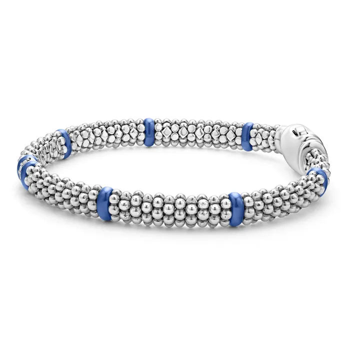 Bracelets | LAGOS Blue Caviar Single Station Diamond Caviar Bracelet | 6mm