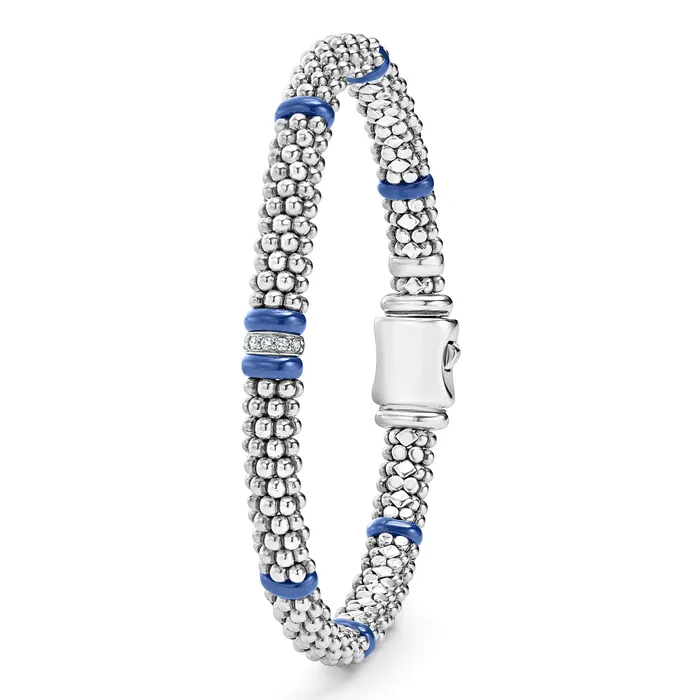 Bracelets | LAGOS Blue Caviar Single Station Diamond Caviar Bracelet | 6mm