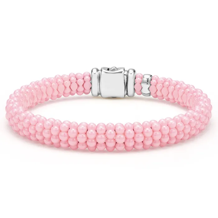 Bracelets LAGOS Pink Caviar Ceramic Beaded Bracelet 9mm