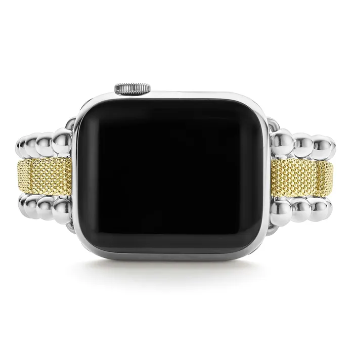 Bracelets | LAGOS Smart Caviar 18K Gold and Sterling Silver Caviar Beaded Watch Bracelet-38-45mm