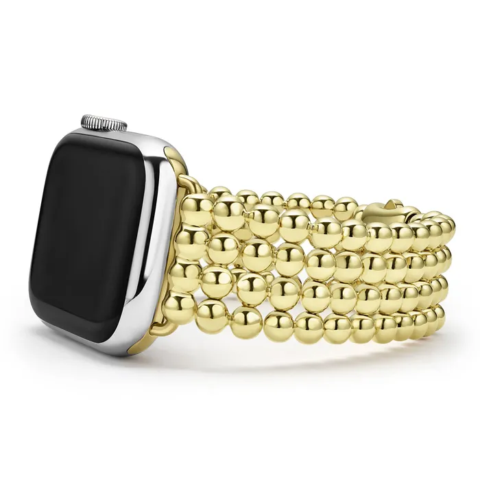 Bracelets LAGOS Smart Caviar 18K Gold Infinite Caviar Beaded Watch Bracelet - 38-45mm