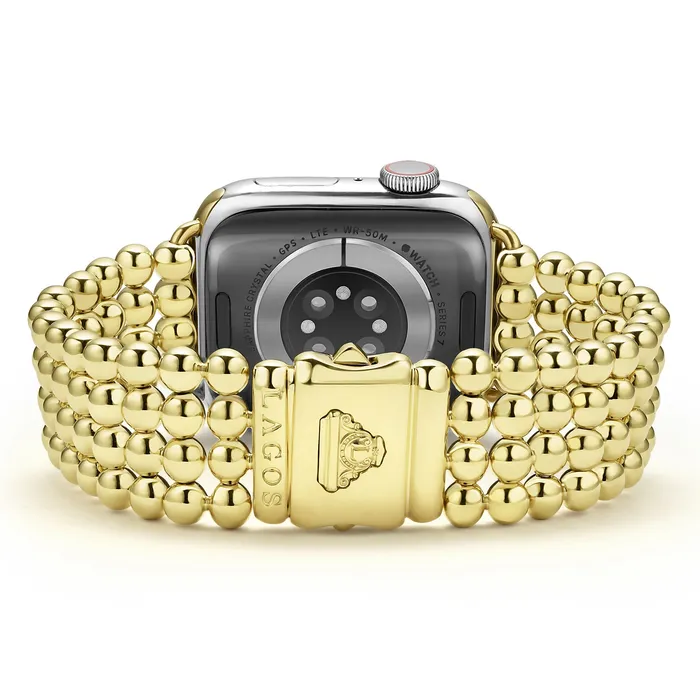 Bracelets | LAGOS Smart Caviar 18K Gold Infinite Caviar Beaded Watch Bracelet - 38-45mm