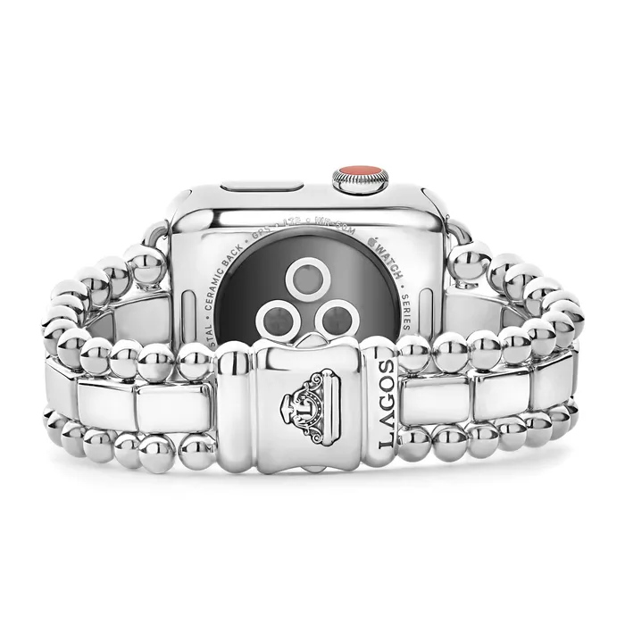 Bracelets | LAGOS Smart Caviar Sterling Silver Half Diamond Watch Bracelet-38-45mm