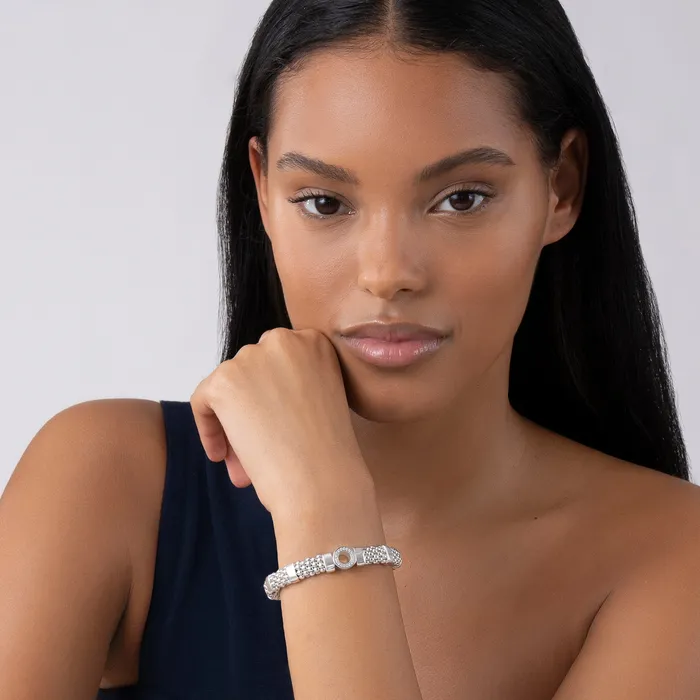 Caviar Spark Single Station Diamond Circle Caviar Bracelet | 9mm | LAGOS Bracelets