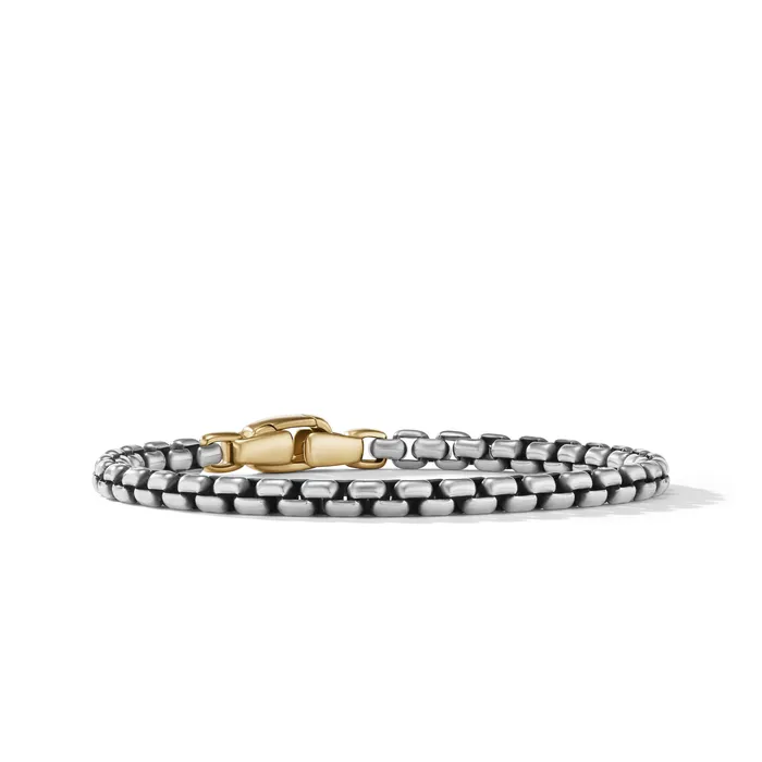 David Yurman Bracelets Box Chain Bracelet in Sterling Silver with 14K Yellow Gold