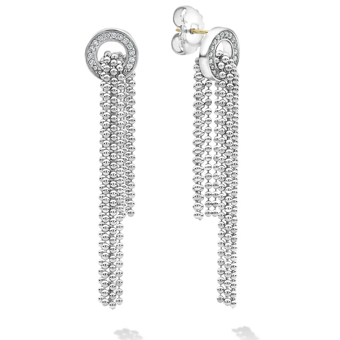 Earrings | LAGOS Caviar Spark Cascading Caviar Diamond Earrings