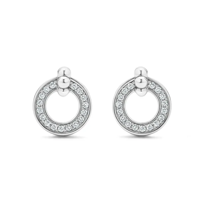 Earrings | LAGOS Caviar Spark Circle Diamond Stud Earrings