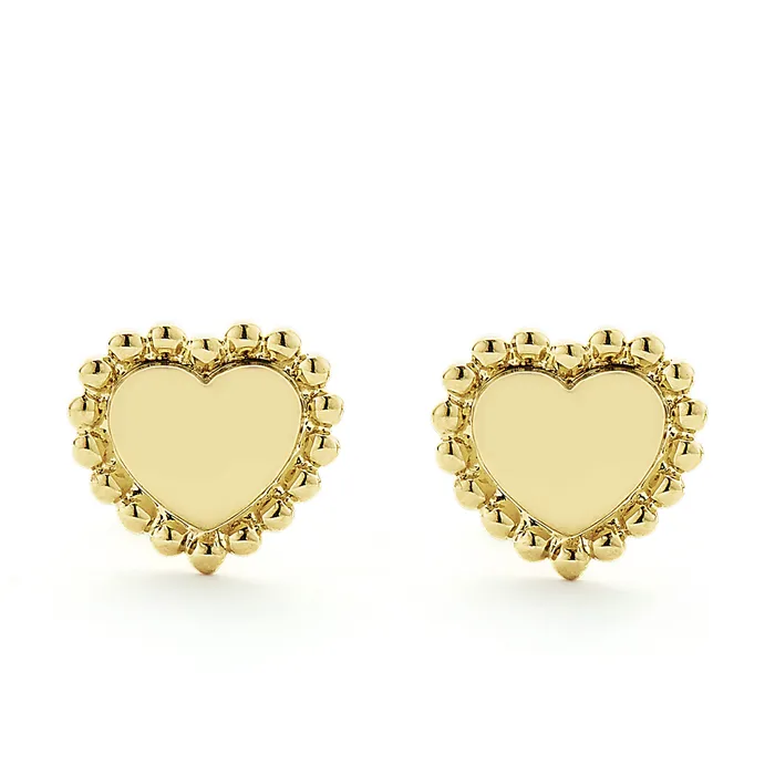 Earrings | LAGOS KSL 18K Gold Heart Stud Earrings