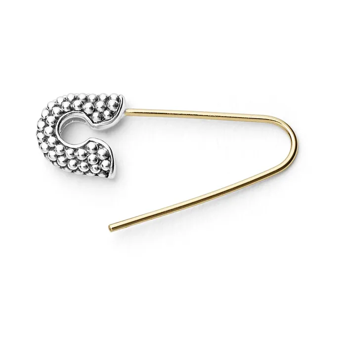 Earrings | LAGOS KSL Two-Tone Safety Pin Earring