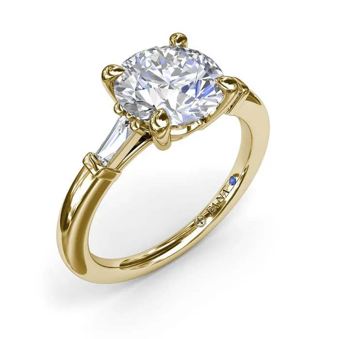 FANA Rings Tapered Baguette Diamond Engagement Ring