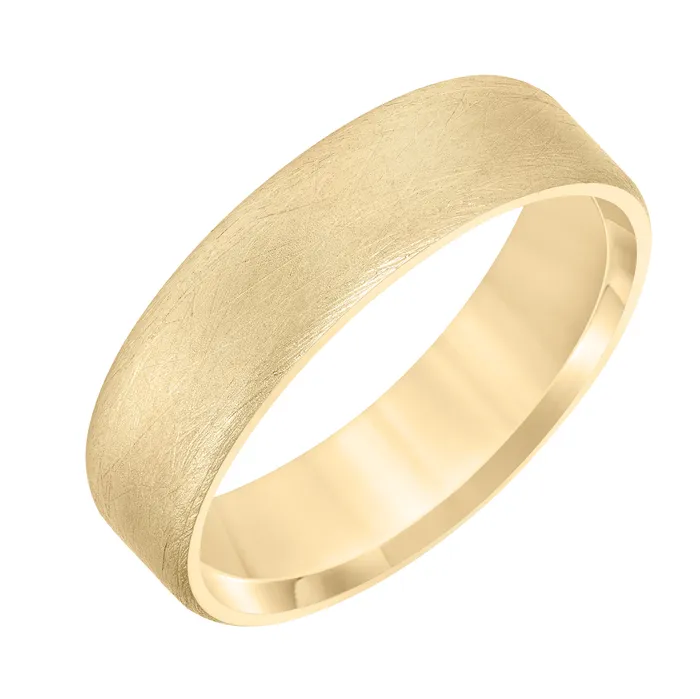 FREDERICK GOLDMAN Rings Yellow Gold 7mm Mens Wedding Ring