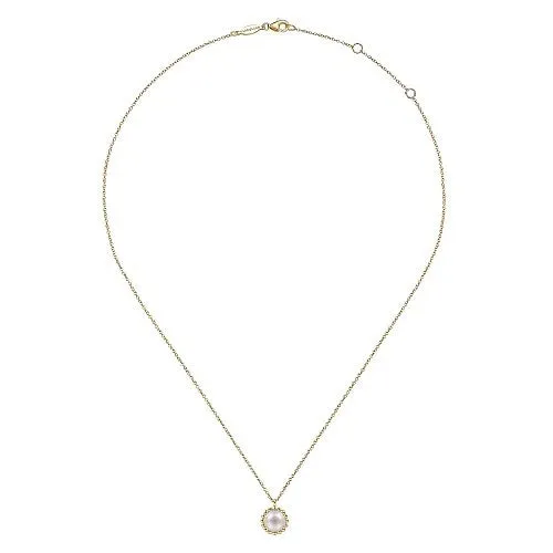 GABRIEL & CO. 14K Yellow Gold Bujukan Pearl Pendant Necklace | Necklaces