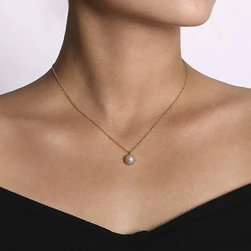 GABRIEL & CO. 14K Yellow Gold Bujukan Pearl Pendant Necklace | Necklaces