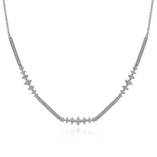 GABRIEL CO. Necklaces 14K White Gold Diamond Necklace