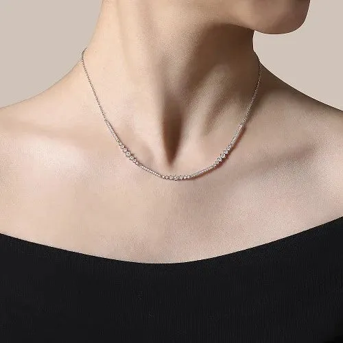 GABRIEL & CO. Necklaces | 14K White Gold Diamond Necklace