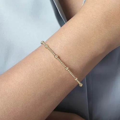 GABRIEL & CO. Pre-Styled Sets | 14K Yellow Gold Bujukan Split Bangle