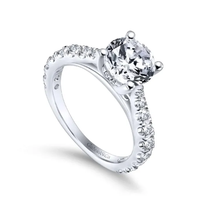 GABRIEL & CO. Rings | Diamond Semi-Mount Ring