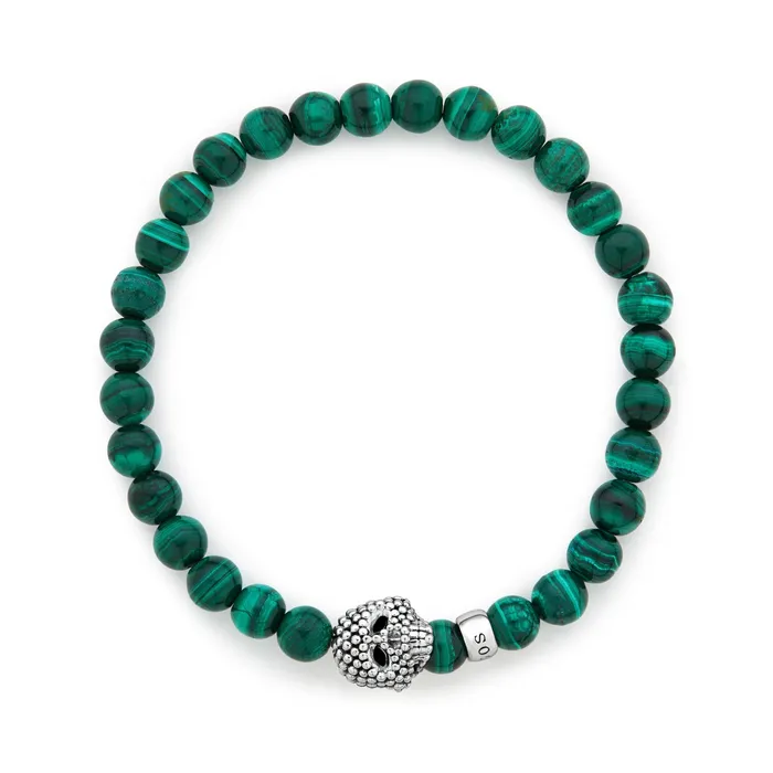 LAGOS Anthem Malachite Skull Bracelet | Bracelets