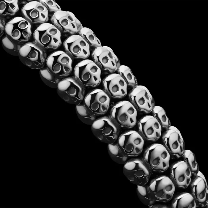 LAGOS Bracelets | Anthem Caviar Skull Bracelet | 9mm