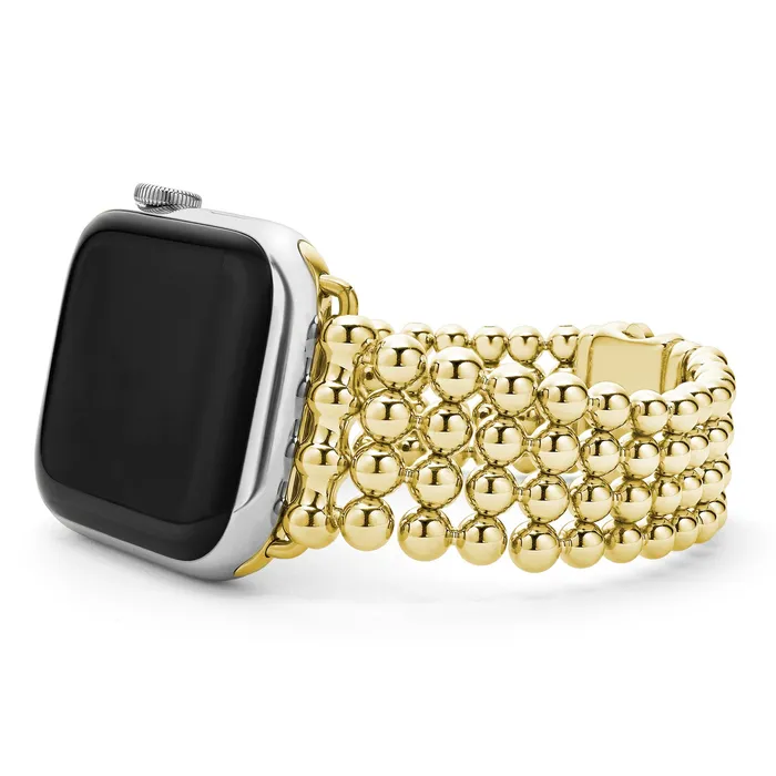 LAGOS Bracelets Smart Caviar 18K Gold Infinite Caviar Beaded Watch Bracelet - 42-49mm