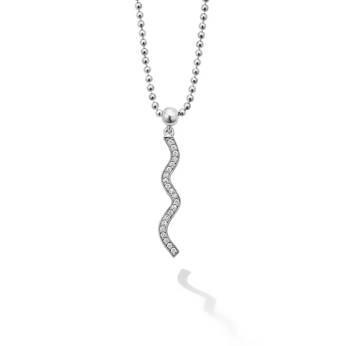 LAGOS Caviar Spark Wave Diamond Pendant Necklace Necklaces