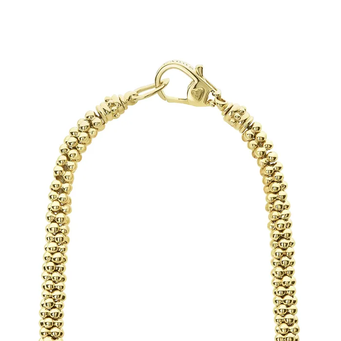 LAGOS Necklaces | Caviar Gold Diamond Medium Station Caviar Necklace