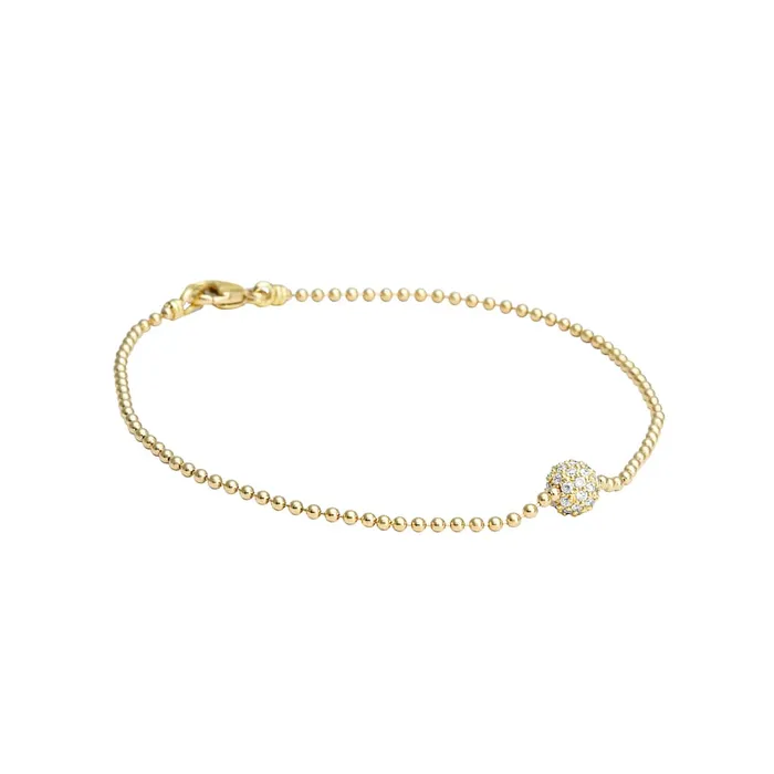 LAGOS Pre-Styled Sets | Caviar Gold 18K Gold Diamond Sphere Bracelet