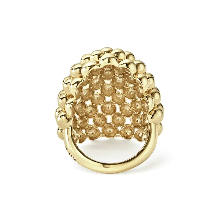 LAGOS Pre-Styled Sets | Caviar Gold 18K Gold Oval Statement Ring