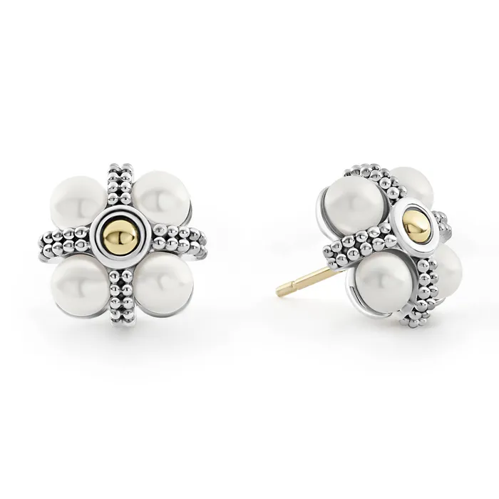 Luna Caviar Pearl Stud Earrings LAGOS Earrings