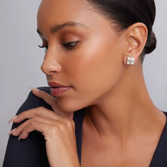 Luna Caviar Pearl Stud Earrings | LAGOS Earrings