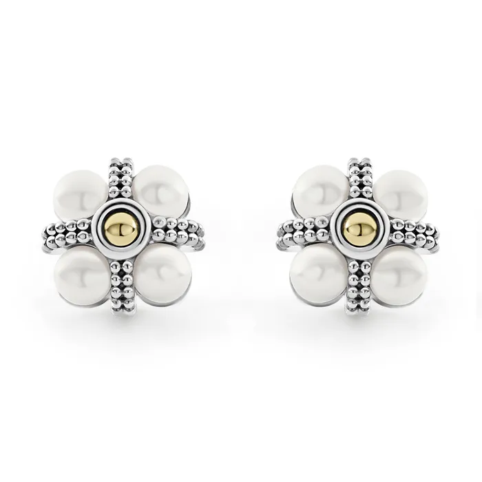 Luna Caviar Pearl Stud Earrings | LAGOS Earrings