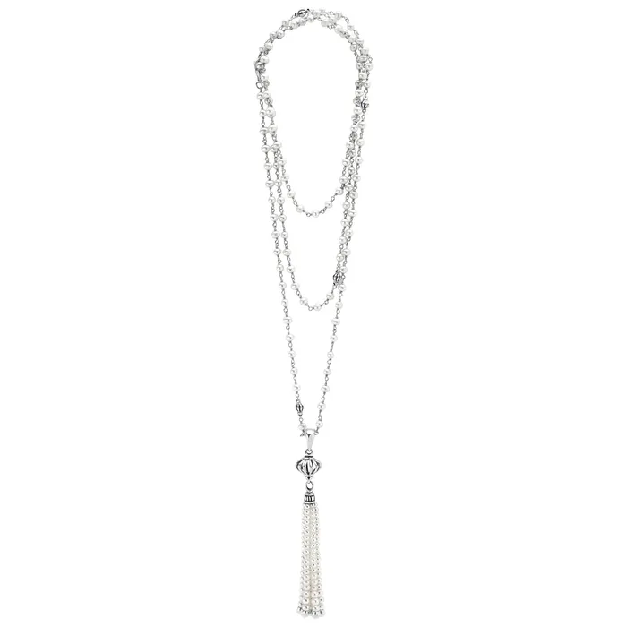 Luna Pearl Tassel Pendant Necklace | LAGOS Necklaces