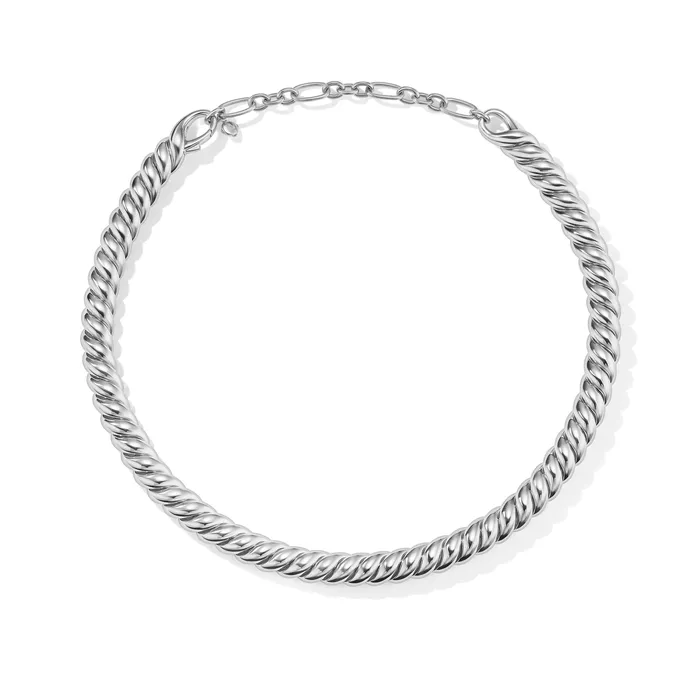 Necklaces David Yurman Sculpted Cable Necklace in Sterling Silver 8.5mm