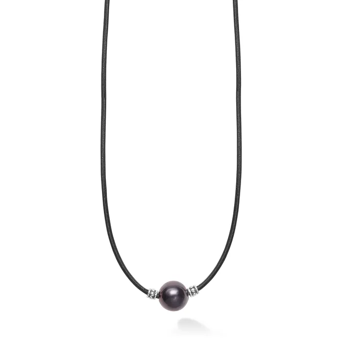 Necklaces LAGOS Anthem Single Tahitian Black Pearl Necklace