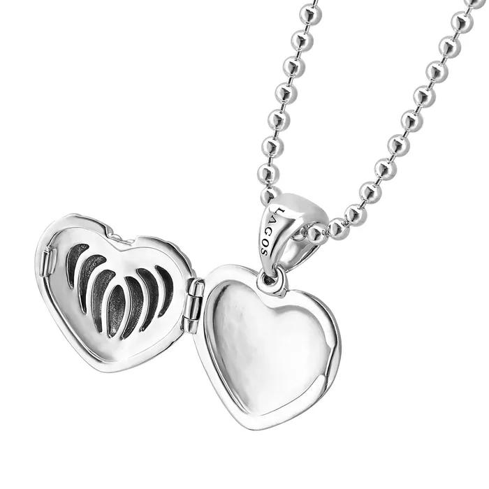 Necklaces | LAGOS Beloved Fluted Heart Locket Necklace