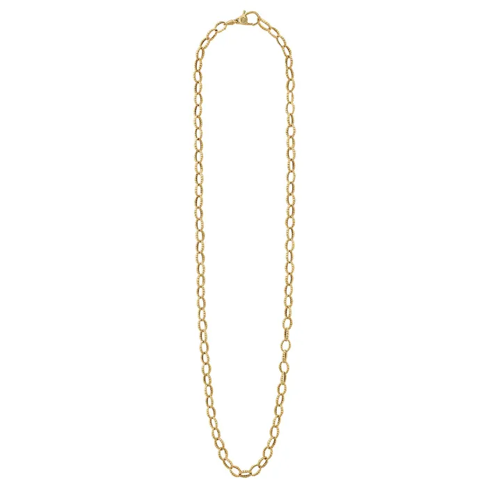 Necklaces | LAGOS Caviar Gold 18K Gold Fluted Link Necklace