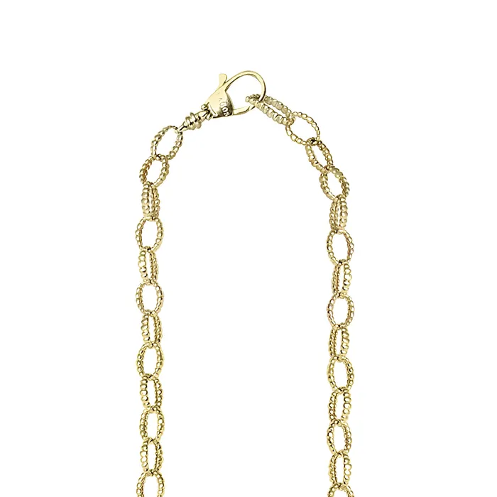 Necklaces | LAGOS Caviar Gold 18K Gold Fluted Link Necklace