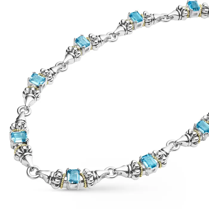 Necklaces | LAGOS Glacier Swiss Blue Topaz Caviar Necklace