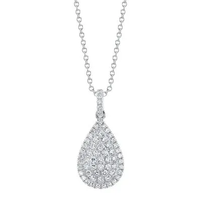 Necklaces SHY CREATIONS 1.09CT DIAMOND PEAR NECKLACE