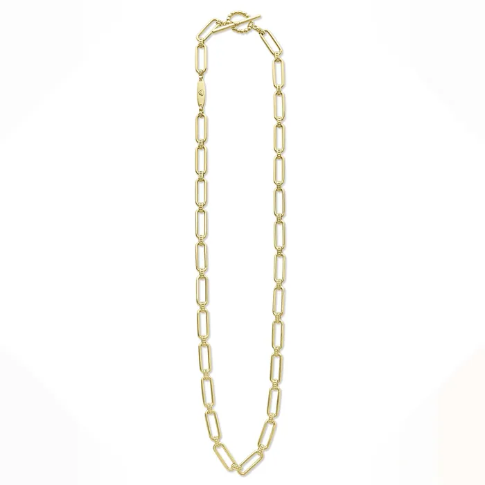 Necklaces | Signature Caviar 18K Gold Petite Link Necklace - LAGOS