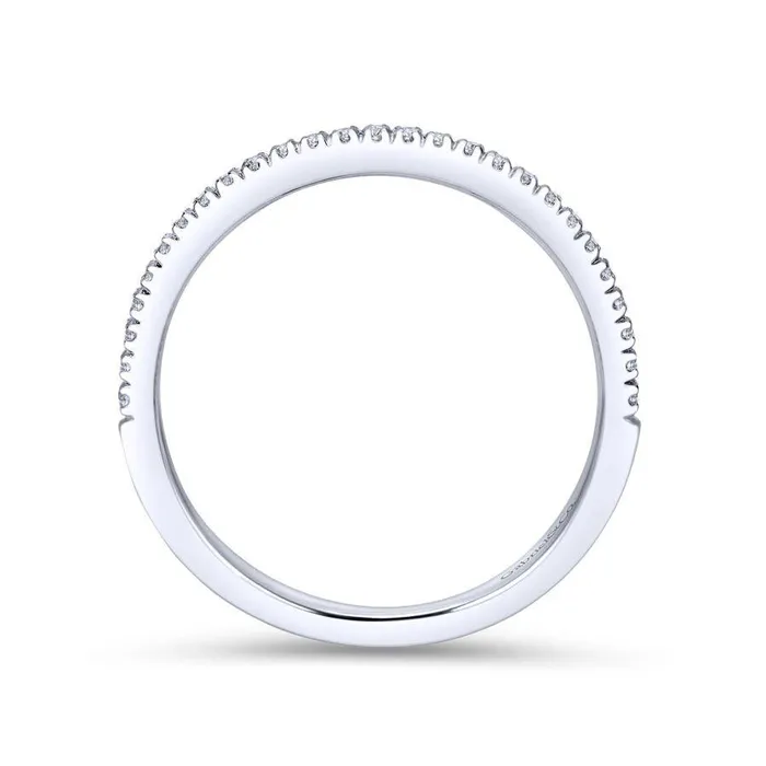 Rings | GABRIEL & CO. 14K White Gold Matching Wedding Band