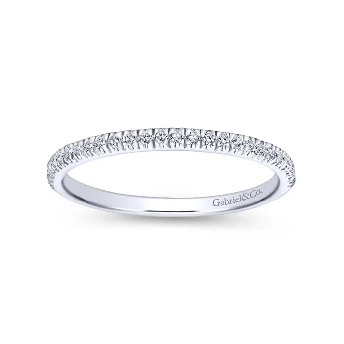 Rings | GABRIEL & CO. 14K White Gold Matching Wedding Band