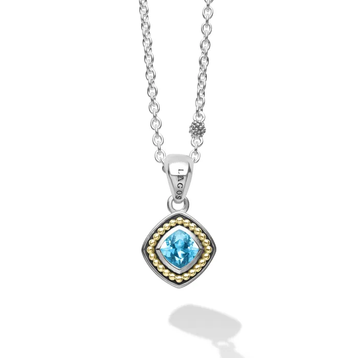 Rittenhouse Swiss Blue Topaz Pendant Necklace LAGOS Necklaces