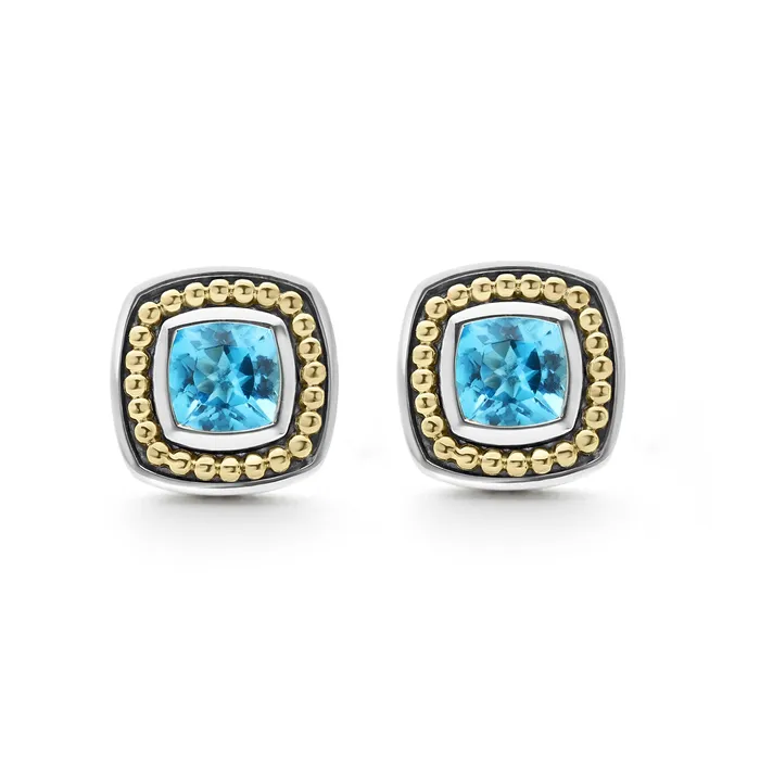 Rittenhouse Swiss Blue Topaz Stud Earrings | LAGOS Earrings